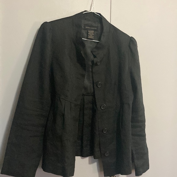 Anne Carson Linen Blazer - Picture 3 of 6